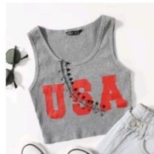 USA Crop Top